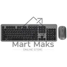 Комплект клавиатура+мышь Smartbuy 233375AG беспроводной, USB, 1600 DPI, серебристый