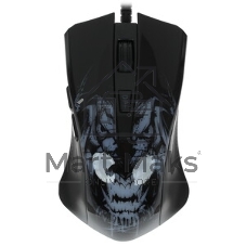 Мышь проводная Qumo Rampage M49 черный, 3200 dpi, USB, кнопки - 6