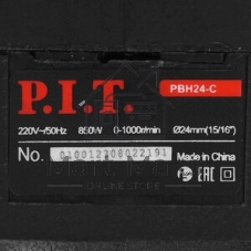 Перфоратор P.I.T. PBH24-C МАСТЕР, SDS-plus, 850 Вт, 2,4 Дж, от сети
