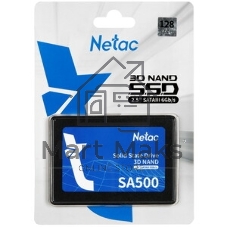 Накопитель SSD Netac SA500, 128Gb, SATA III, 2.5