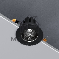 25096/LED / светильник встраиваемый светодиодный / черный