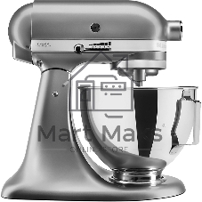 Миксер KitchenAid 5KSM95PSECU серебристый, стационарный, 250 Вт, 4.3 л, 10 скоростей