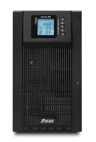 Источник бесперебойного питания Powerman Online 3000VA/2400W, 220V, Tower, Out: 3xShuko, Black*Online3000