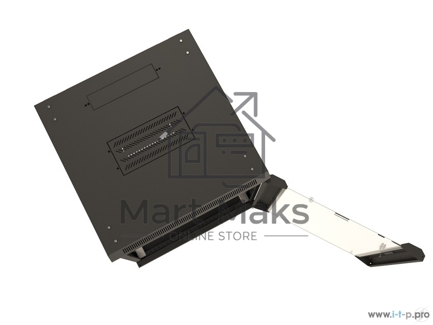 Шкаф настенный Hyperline TWB-1245-GP-RAL9004 19-дюймовый (19