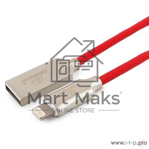Кабель USB Cablexpert для Apple CC-P-APUSB02R-1M, MFI, AM/Lightning, серия Platinum, длина 1м, красный, блистер