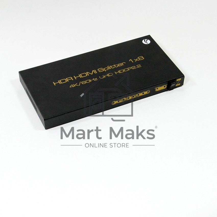 Разветвитель VCOM HDMI Spliitter 1=>8 2.0v, <DD428>