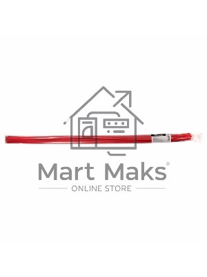 Термоусаживаемая трубка клеевая Rexant 6,0/2,0 мм, красная, упаковка 10 шт. по 1 м