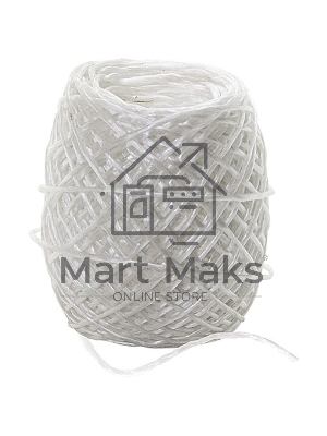 Шпагат полипропиленовый Сибртех 93880, 800 текс, 1,5 мм, L 150 м, Россия, белый