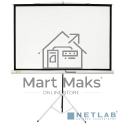 Экран Cactus 150x150см Triscreen CS-PST-150x150 1:1 напольный рулонный белый