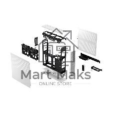 Компьютерный корпус без блока питания Fractal Design Ridge, 2x140mm, 2xUSB-A 3.2 + 1xUSB 3.2 Type-C, SFX PSU Support, mITX White