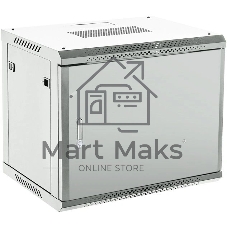 Шкаф коммутационный Rexant настенный 12U 600x600 мм пер. дв. металл серый