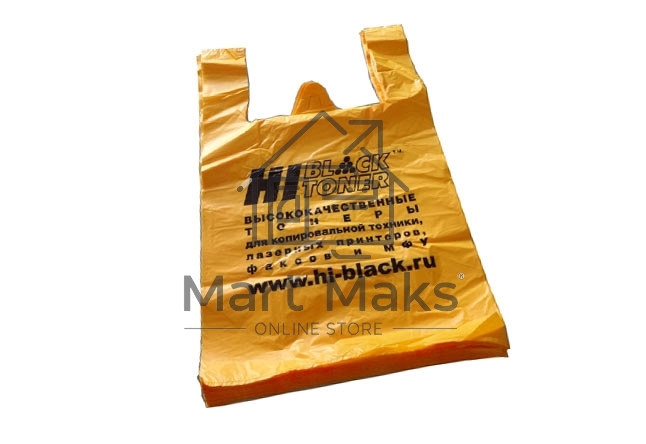 Пакет майка Hi-Black 38x60 см (100 штук) ВНИМАНИЕ в одной упаковке 100 шт.