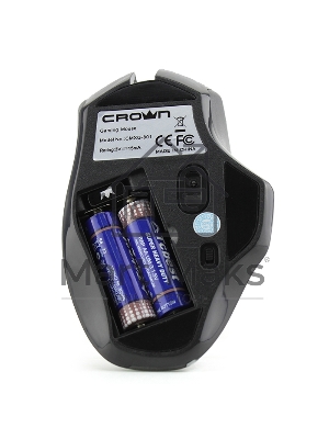 Мышь беспроводная Crown Gaming CMXG-801 черный, 1600 dpi, радиоканал, USB, кнопки - 7