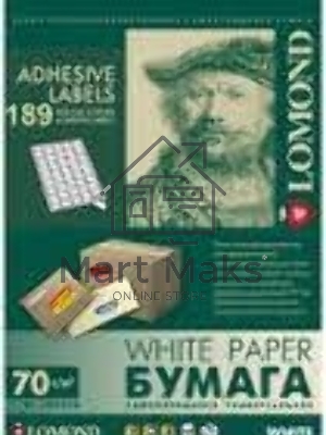 Самоклеящаяся бумага LOMOND универсальная для этикеток, A4, 189 делен. (25.4 х 10 мм), 70 г/м2, 50 листов