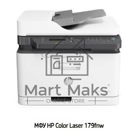 МФУ лазерный HP Color LaserJet 179fnw (4ZB97A), А4, цветной, печ. до 18 стр/мин. (ч/б) до 4 стр/мин. (цвет), скан. до 15 стр/мин. (ч/б) 6 стр/мин. (цвет), 600x600dpi, USB, RJ-45, Wi-Fi, Air Print, Mopria