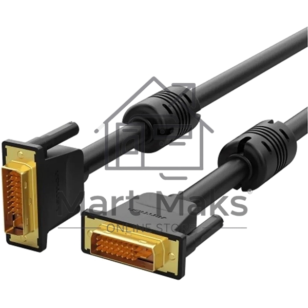 Кабель Vention DVI-I Dual link 24+5M/VGA 15M с ферритовым фильтром - 1.5м.