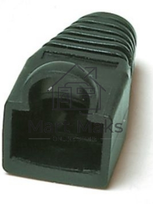 Изолирующий колпачок Hyperline BOOT-BK-10 для разъемов RJ-45, черный (10 шт.)