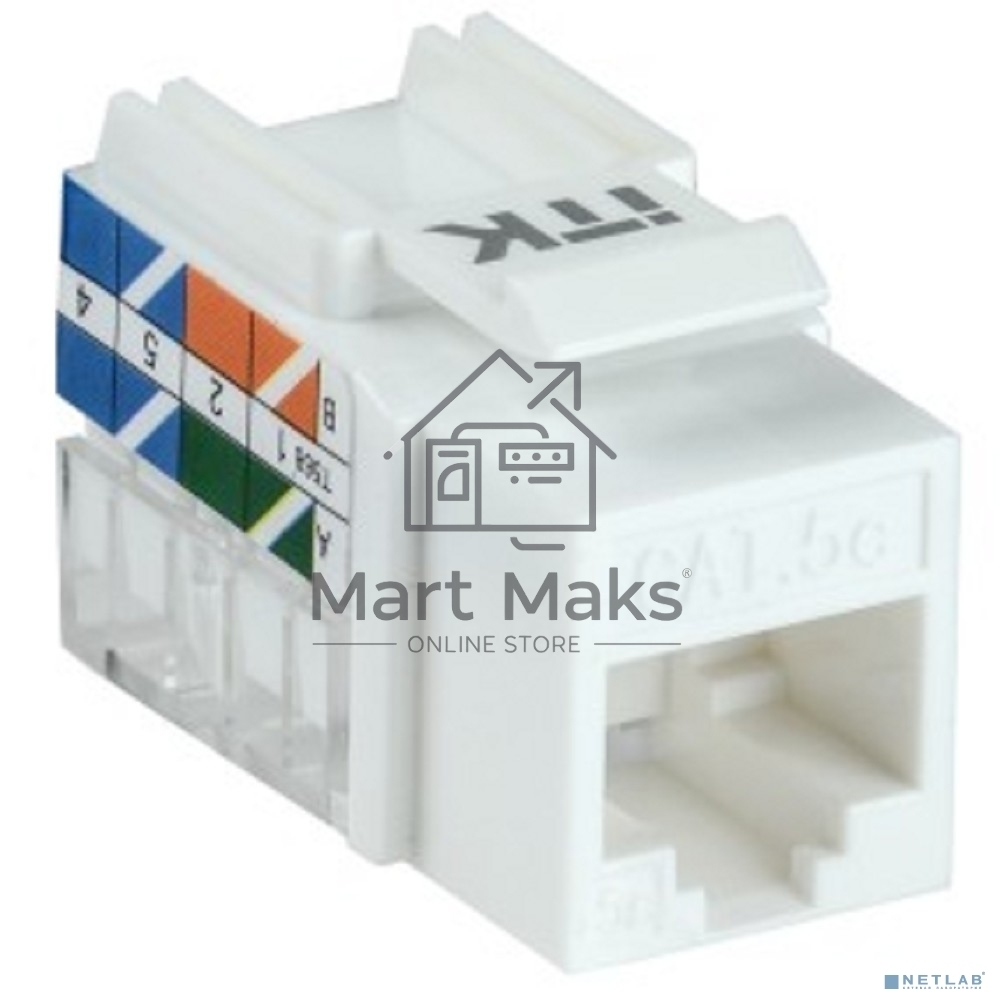 Модуль Keystone Jack кат. 5E UTP 110 IDC 90 град. CS1-1C5EU-11 ITK