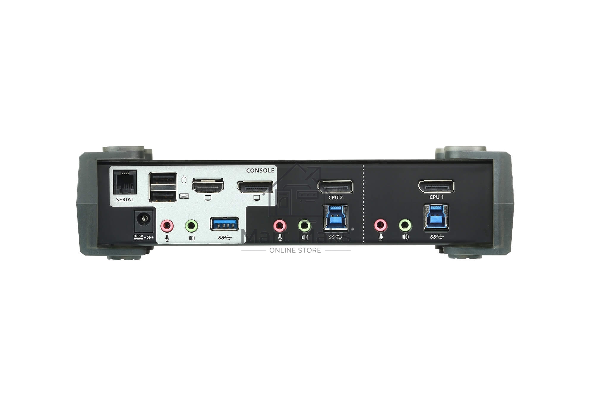Переключатель KVM ATEN CS1922M-AT-G KVM+Audio+USB 3.0, 1 user USB+DP => 2 cpu USB+DP, со шнурами DP 2x1.5м.+USB 2х1.8м.