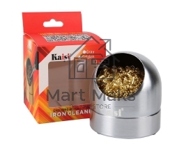 Губка металлическая для чистки наконечников паяльника Kaisi Grey
