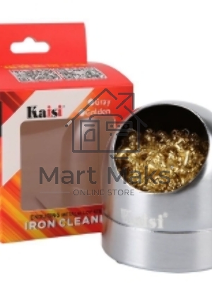 Губка металлическая для чистки наконечников паяльника Kaisi Grey
