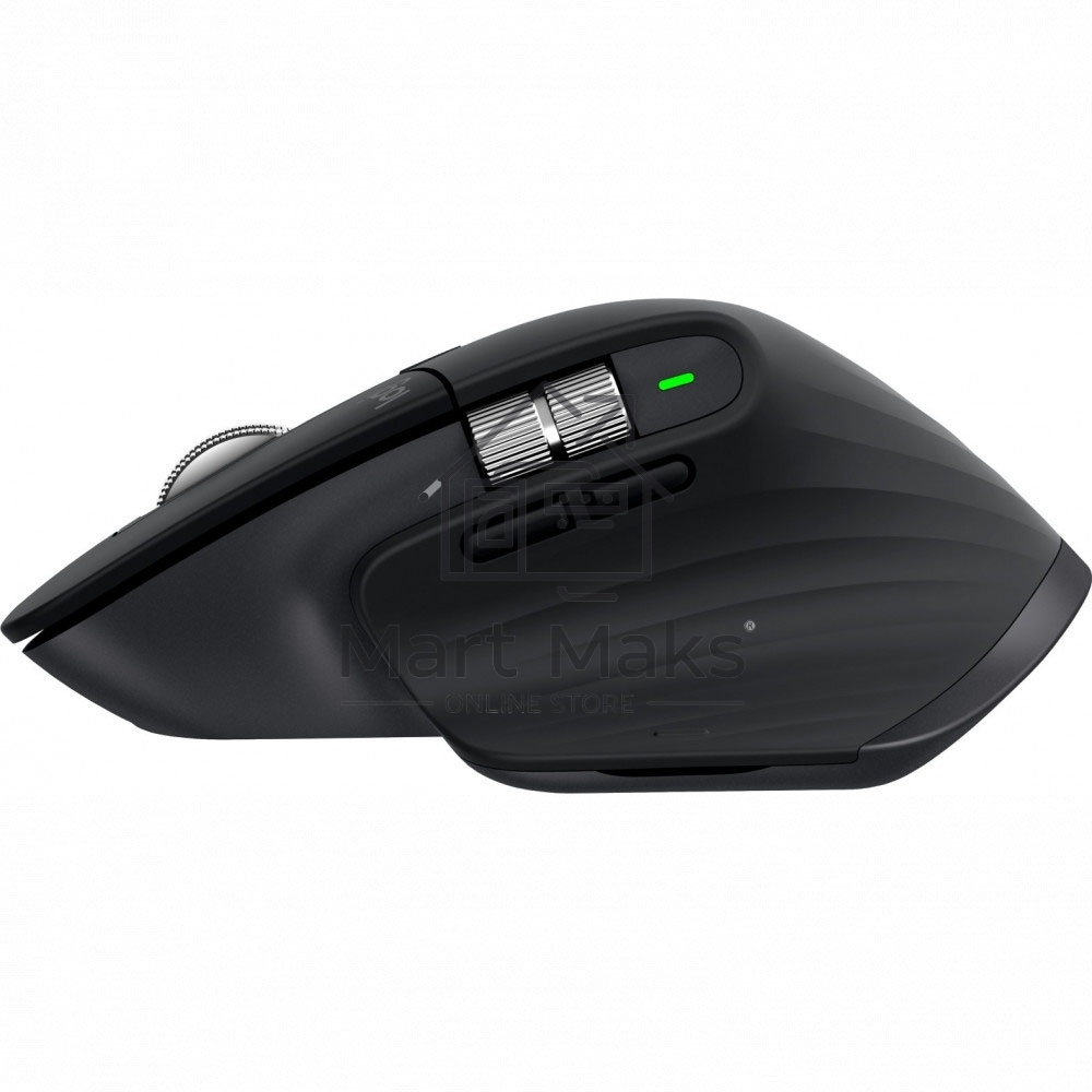 Мышь беспроводная Logitech MX Master 3s графитовый, 8000 dpi, радиоканал, Bluetooth, USB, кнопки - 7