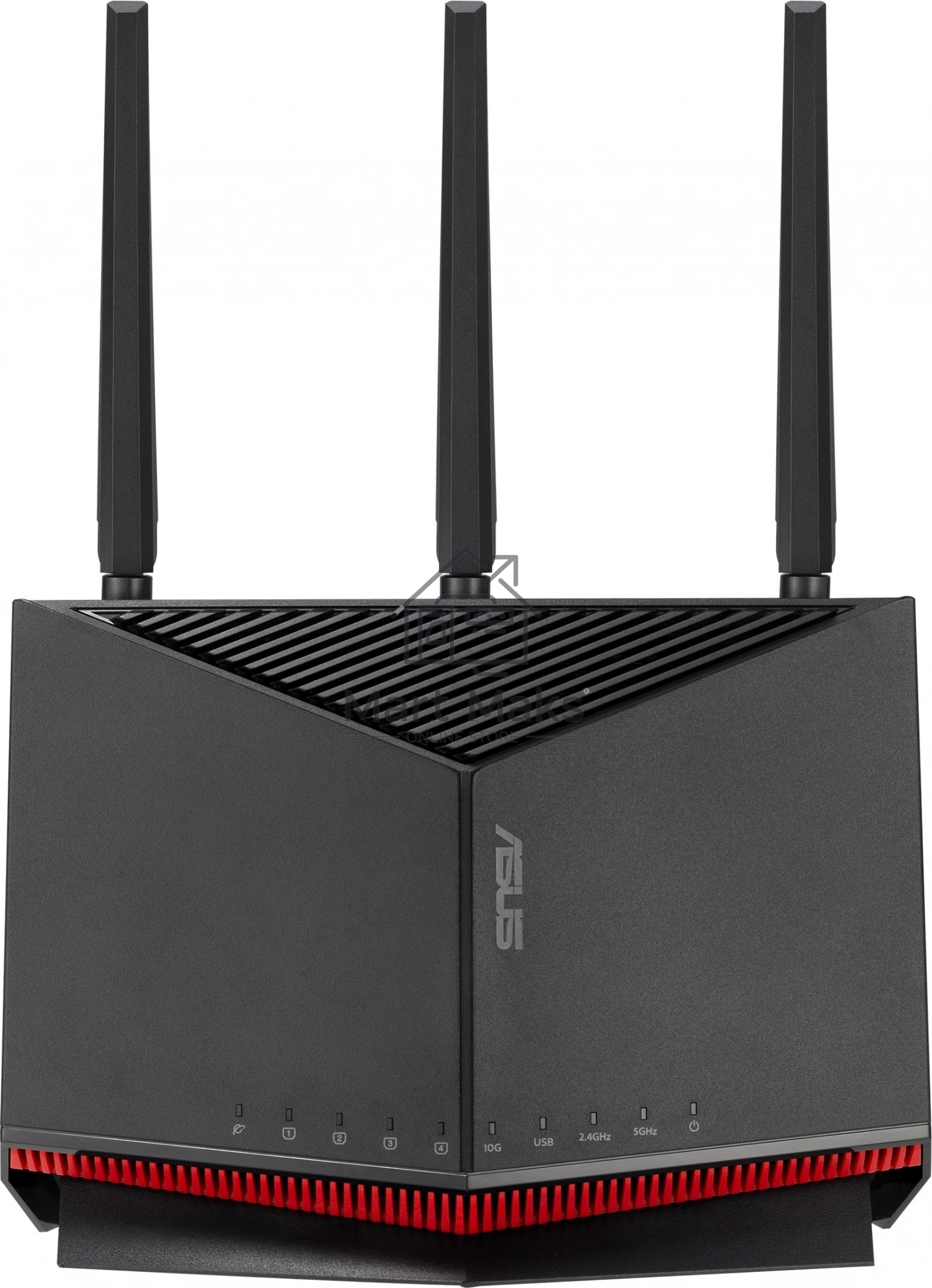 Маршрутизатор ASUS RT-BE86U, черный/красный, 90IG08W0-MO9A0V
