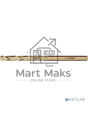 Сверло по металлу, Зубр КОБАЛЬТ 3.5х70 мм, сталь Р6М5, класс А