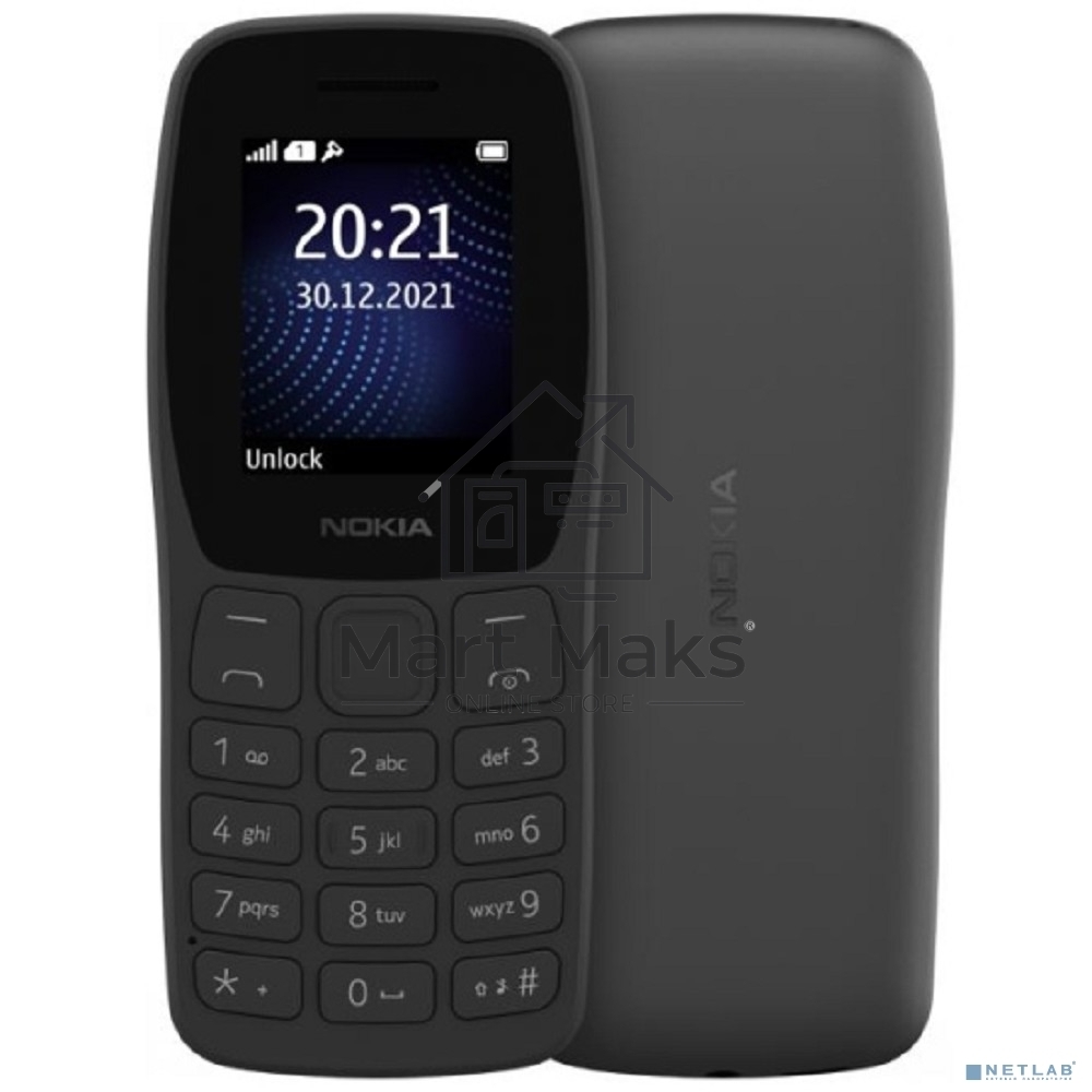 Мобильный телефон Nokia 105 TA-1423 SS угольный