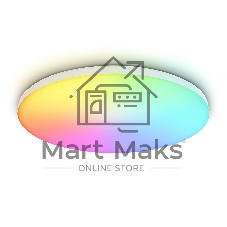 Умный светодиодный светильник FZ2002 WH белый IP54 25W 3000K-6500K+RGB Wi-Fi Алиса/Tuya/Smart Home/Alexa D370*55 (ПДУ ИК)