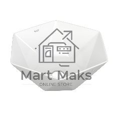 Раковина накладная на столешницу BAU Crystal 40х40, белая