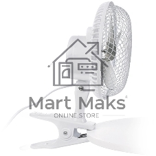 Вентилятор Centek CT-5003 серый/белый, настольный, 20 Вт, 2 скорости, 15 см