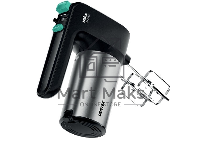 Миксер Centek CT-1123 (черн/сталь)
