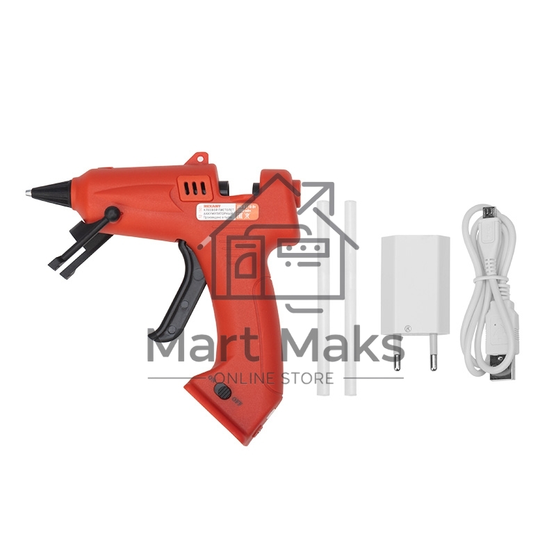 Пистолет клеевой Rexant, 10 Вт, Ø7 мм, 