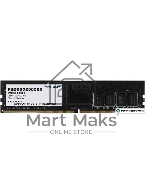 Оперативная память Patriot Signature, DDR4, 8Gb (1x8 Gb), 3200 MHz, CL22, DIMM