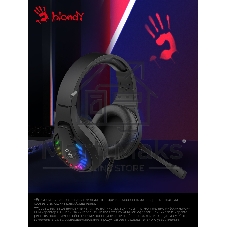 Гарнитура Bloody G230P чёрный, проводная, USB, подсветка