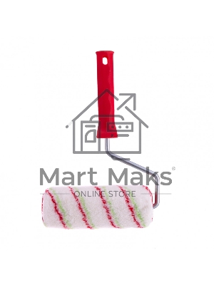 Валик Сибртех Эмали, 180 мм, ворс 12 мм, D 48 мм, D ручки 8 мм, полиамид, полиакрил