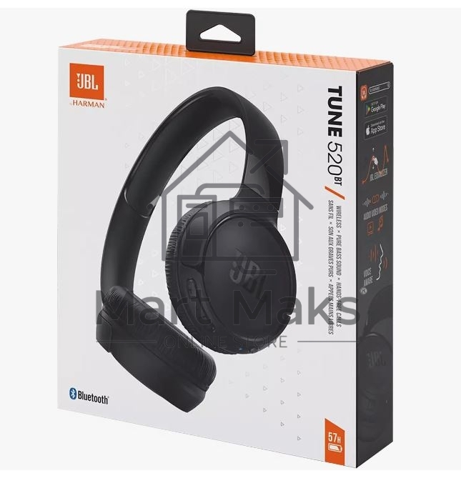 Гарнитура беспроводная JBL TUNE 520BT черный