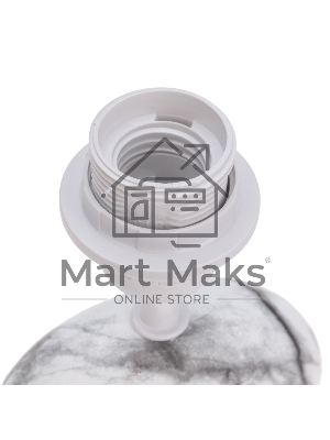 Светильник декоративный настольный Форте, основание дуга под белый мрамор, черный абажур, цоколь Е27, 60Вт Rexant