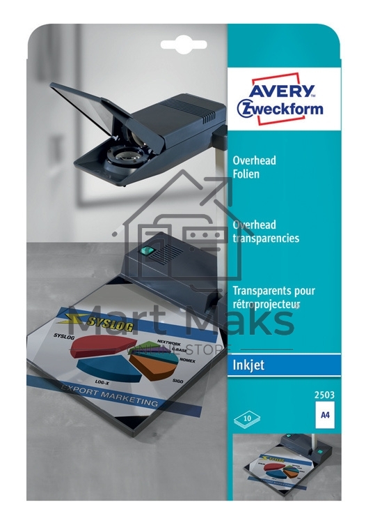 Пленка Avery Zweckform 2503 A4/10л./прозрачный для струйной печати