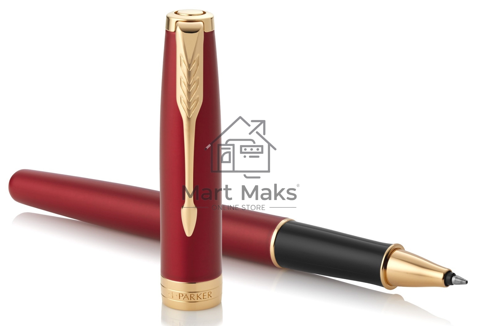 Ручка роллер Parker Sonnet Core T539 (CW1931475) LaqRed GT F, черные чернила, подарочная коробка