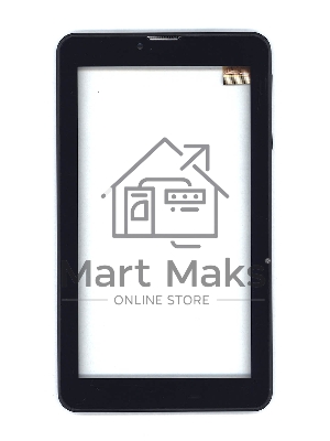 Сенсорное стекло (тачскрин) для Irbis TZ716 черное с рамкой