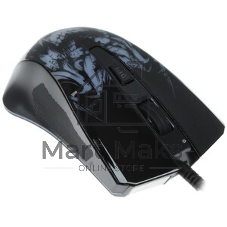 Мышь проводная Qumo Rampage M49 черный, 3200 dpi, USB, кнопки - 6