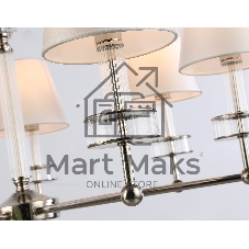 Люстра Ambrella light LH71003/7 BN/WH никель/белый E14*7 max 40W D820*1130