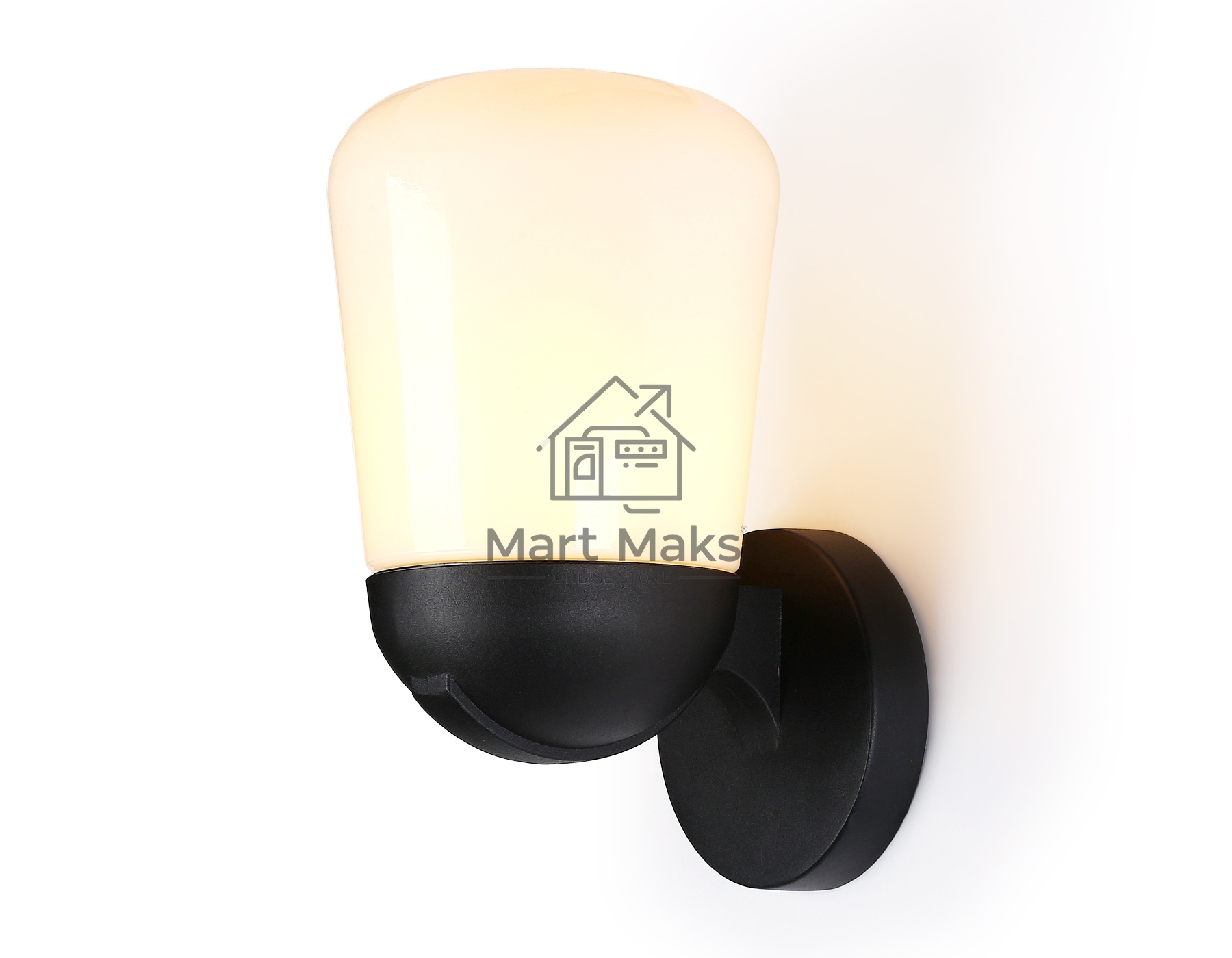 Светильник Ambrella light ST2083 BK/FR черный/белый матовый IP54 E27 max 40W 260*150*185