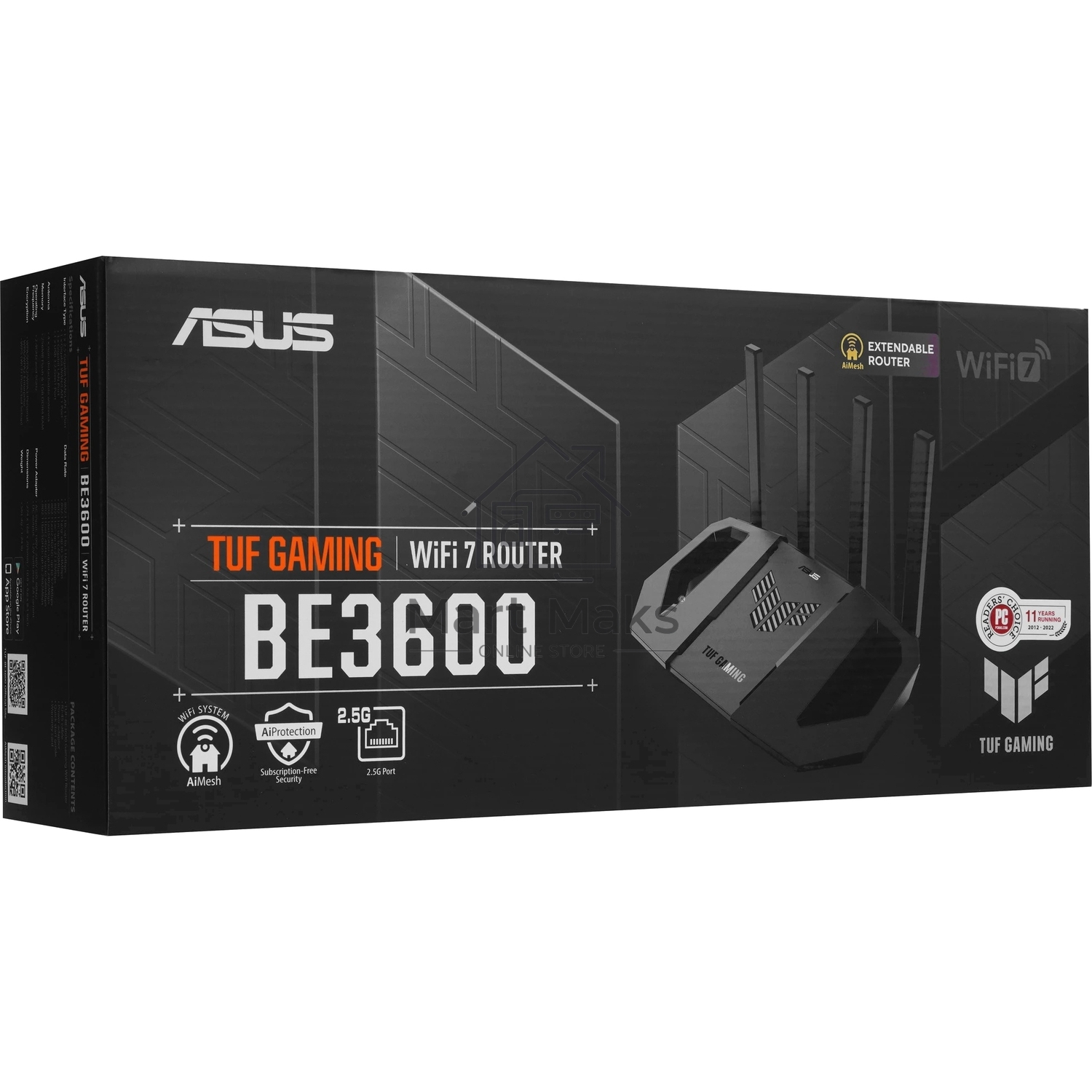 Маршрутизатор ASUS TUF-BE3600 V2/ ASUS TUF-BE3600 V2