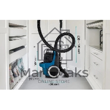 Пылесос Gorenje VC1902G2AHGR синий, 250/1900 Вт, уборка сухая, пылесборник контейнер 2,2 л
