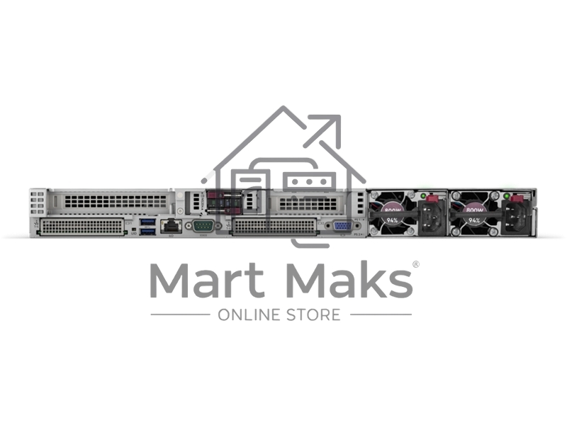 Сервер HP ProLiant DL360 Gen11/ DL360Gen11 4510 (2.4GHz-30MB) 12-Core (2 max) / 2x32GB (DDR5-4800) RDIMM / M408i-o (4Gb) / HP-SATA (8/8 SFF max) / 2x960Gb SSD SATA RI/4x1Gb BASE-T / 2x 1000W Titanium Hot Plug RPS