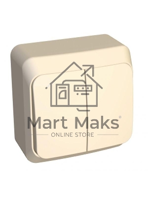 Выключатель 2-кл. ОП Этюд 10А IP20 с индик. крем. SchE BA10-006K