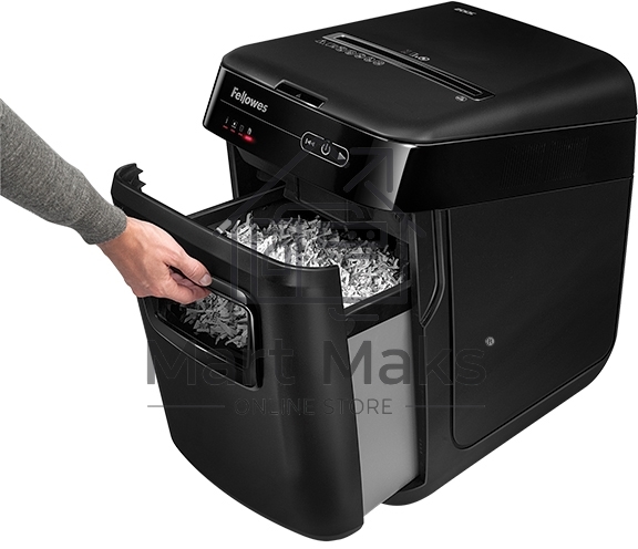 Шредер Fellowes AutoMax 200C (секр.P-4)/фрагменты/200лист./32лтр./пл.карты